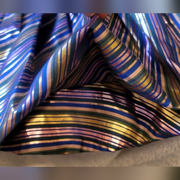 ZARA Limited Edition STRIPED MINI SKIRT Sz Large - Picture 7 of 9